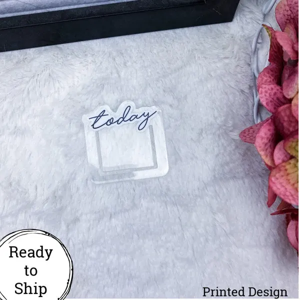 Printed Mini Today Planner Clip - Ready to Ship