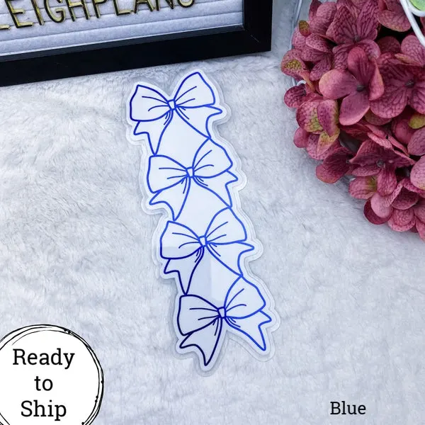 Personal TN Blue Stacked Bow Planner Tab - Ready to Ship