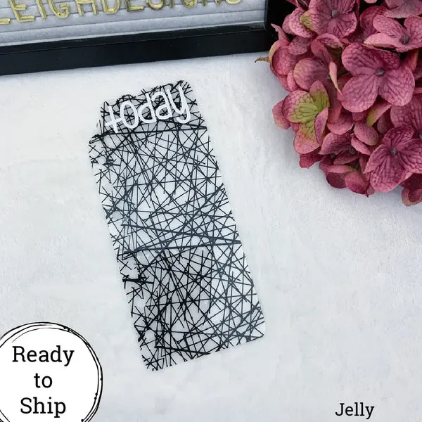 A6 Rings Jelly Black Lines Today Tab - Ready to Ship