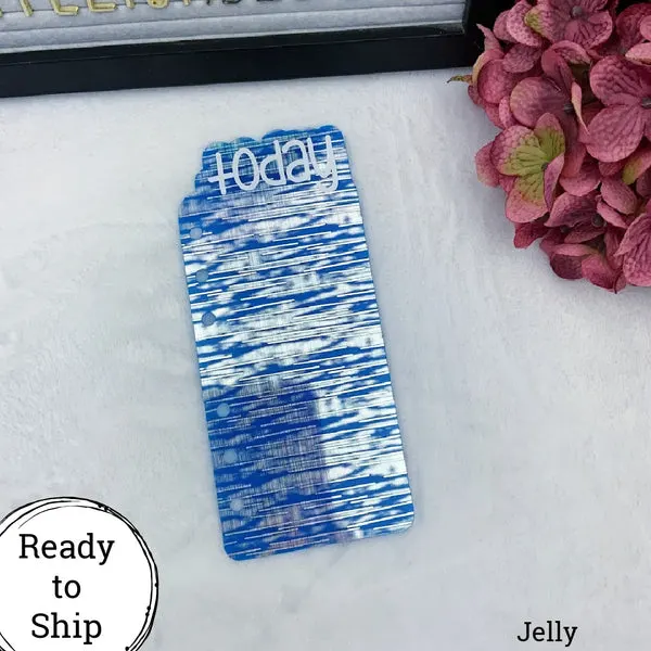 A6 Rings Jelly Holo Blue Today Tab - Ready to Ship