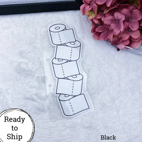 B6 Rings Black Stacked TP Planner Tab - Ready to Ship