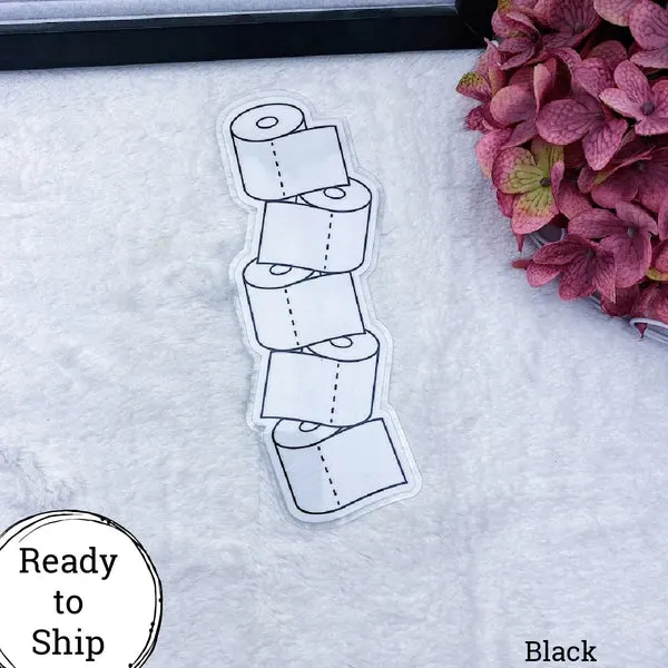 B6 TN Black Stacked TP Planner Tab - Ready to Ship