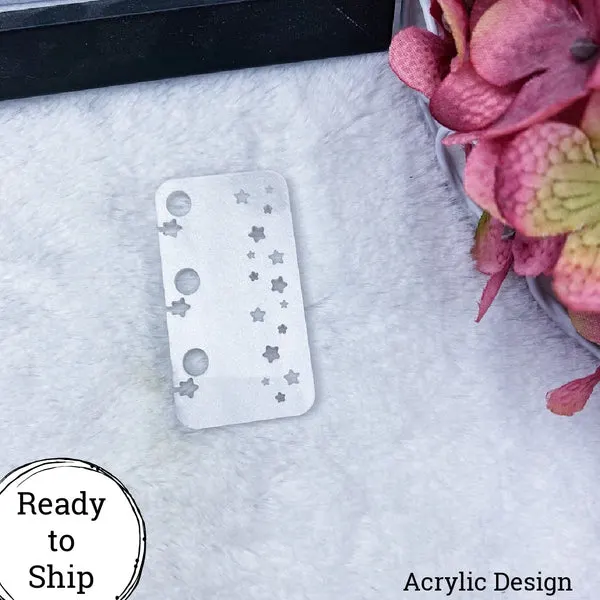Glitter Marble Tiny Stars Planner Tail Holder - Ready to Ship