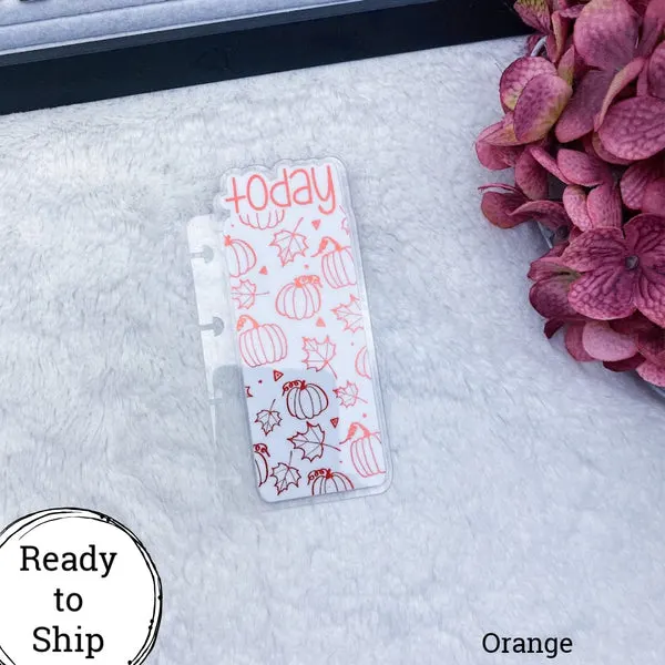 Micro Discs Orange Fall Pumpkins Today Tab - Ready to Ship