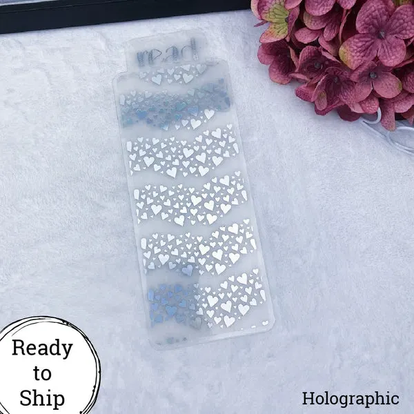 Read Holographic Heart Acetate Bookmark - Ready to Ship