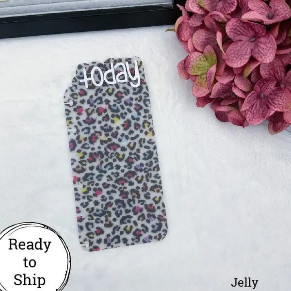 Discs Jelly Color Leopard Print Today Tab - Ready to Ship