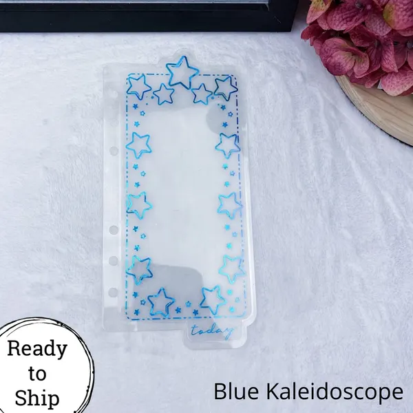 Personal Rings Blue Kaleidoscope Star Dashboard Tab - Ready to Ship