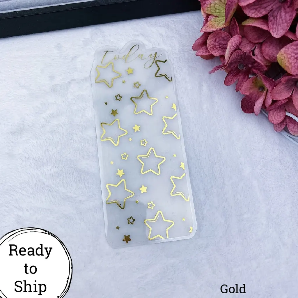 Pocket TN Gold Star Pattern Acetate Today Tab - Ready to Ship