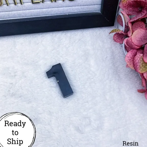 Resin Number 1 Black - Ready to Ship