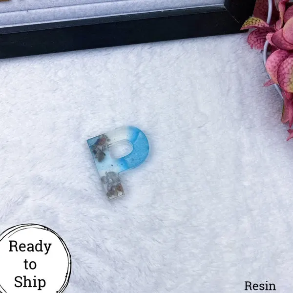 Resin Letter P Beachy - Ready to Ship