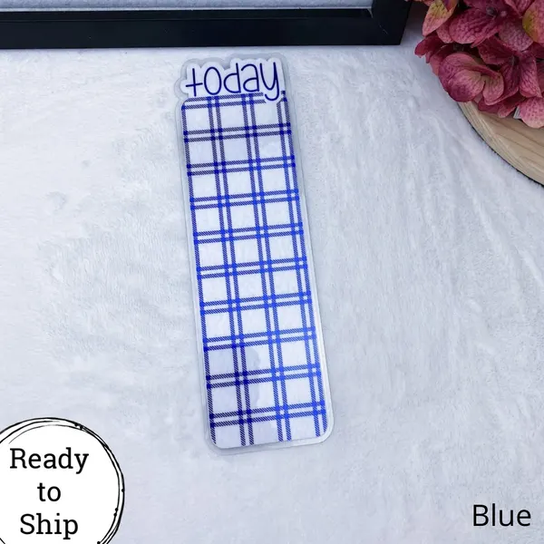 Weeks Blue Plaid Today Tab - Ready to Ship