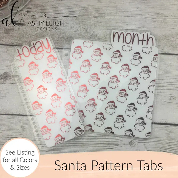 MTO B6 Spiral Bound Santa Planner Tabs