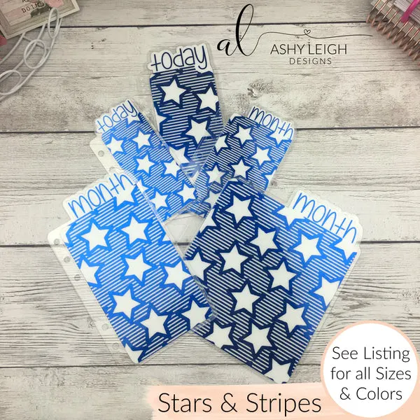 MTO B6 Rings Stars & Stripes Planner Tabs